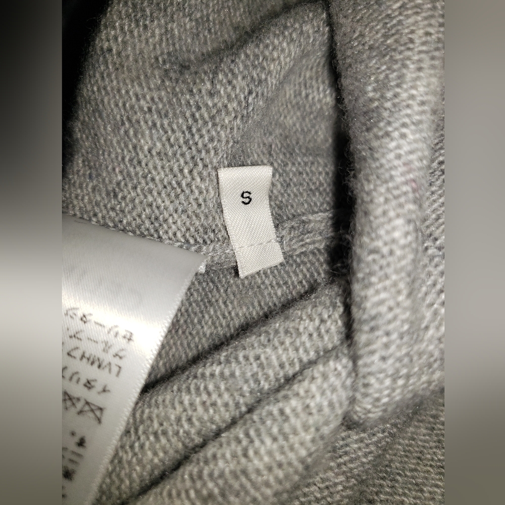 Auth. Celine Cashmere Wool Drawstring Cable Knit … - image 8